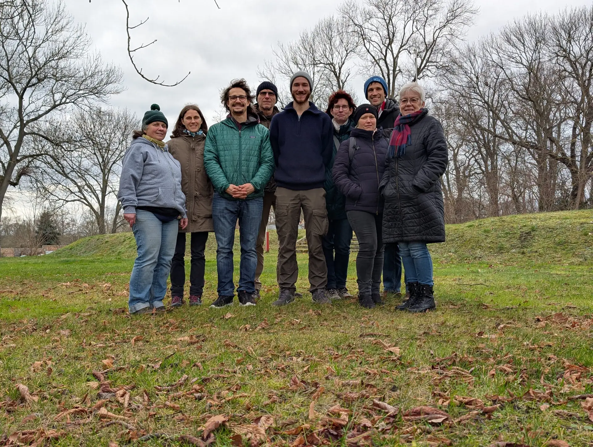 Team des Planungsbüros in winterlicher Kulisse